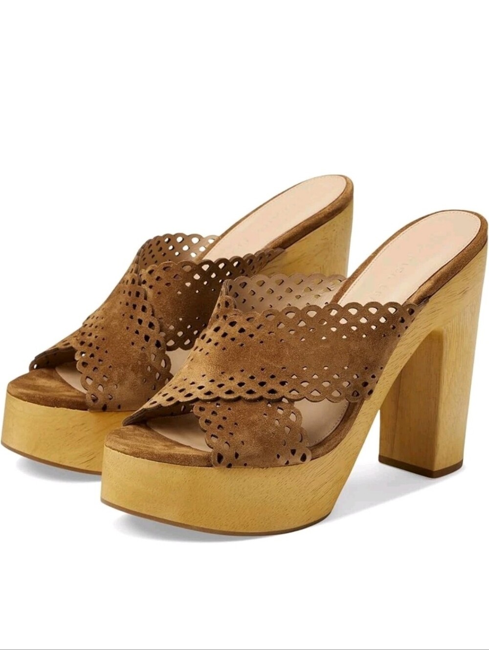 Veronica Beard Brown Suede Platform Heels